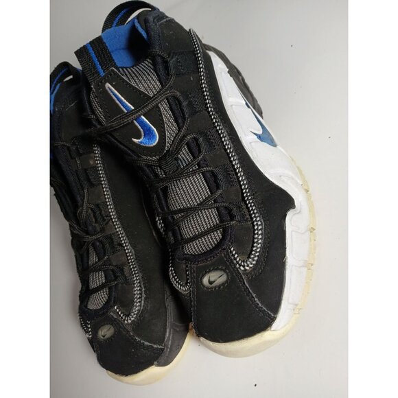 Nike Youth 5Y Black White Air Max Penny 1 Shoes DQ7774-001 Pre-Owned - Picture 2 of 6